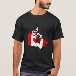 Kanada-Flagge in Kanada Kontur Kanada T-Shirt