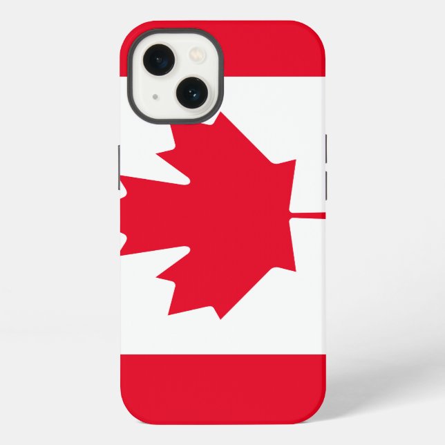 Kanada-Flagge iPhone Hülle (Rückseite)