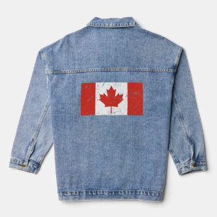Kanada-Flagge Jeansjacke