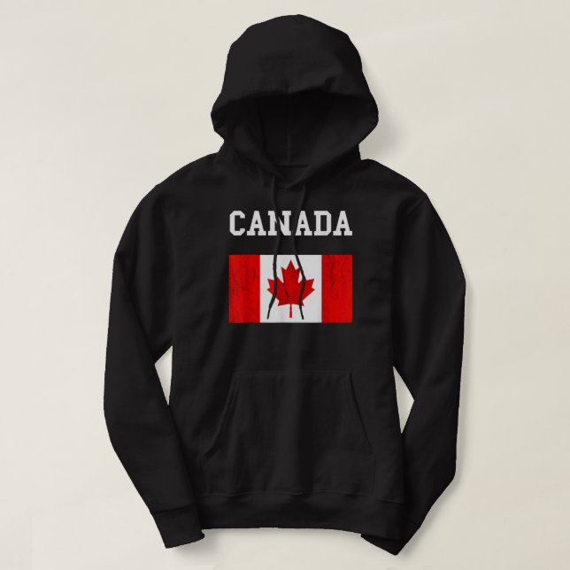 Kanada Flagge Kanadische Flagge Kanadische Roots-M Hoodie (Design vorne)