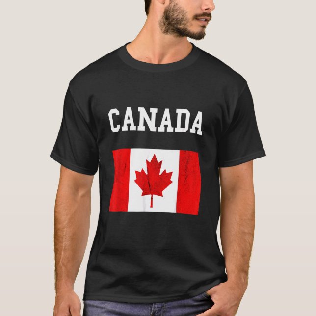 Kanada Flagge Kanadische Flagge Kanadische Roots-M T-Shirt (Vorderseite)