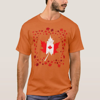 Kanada Flagge Kanadisches Ahornblatt T-Shirt