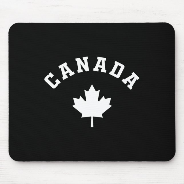 Kanada Flagge Kanadisches Urlaubsfischen Wanderski Mousepad (Vorne)