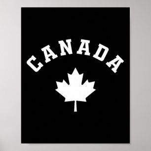 Kanada Flagge Kanadisches Urlaubsfischen Wanderski Poster