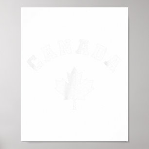 Kanada Flagge Kanadisches Urlaubsfischen Wanderski Poster