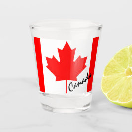 Kanada Flagge Keepake Souvenir Canadian Ahornleaf Schnapsglas