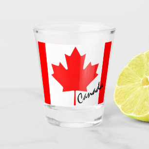 Kanada Flagge Keepake Souvenir Canadian Ahornleaf Schnapsglas