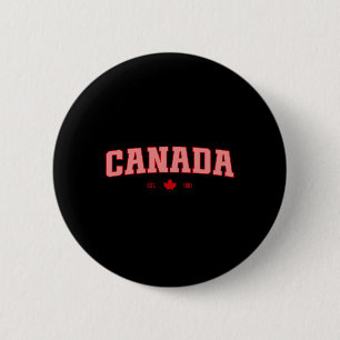 Kanada-Flagge Liebe Retro Canada Day Ahornblatt Es Button