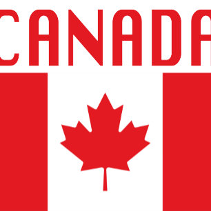 Kanada-Flagge mit kanadischem Text Tragetasche
