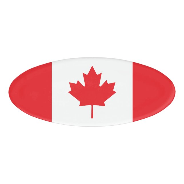 Kanada-Flagge Namenschild (Vorderseite)