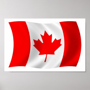 Kanada-Flagge Poster Druck