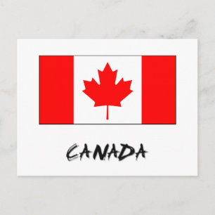 Kanada-Flagge Postkarte