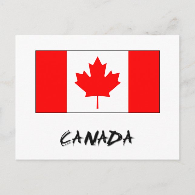 Kanada-Flagge Postkarte (Vorderseite)