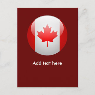 Kanada-Flagge Postkarte