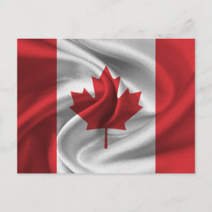 Kanada-Flagge Postkarte