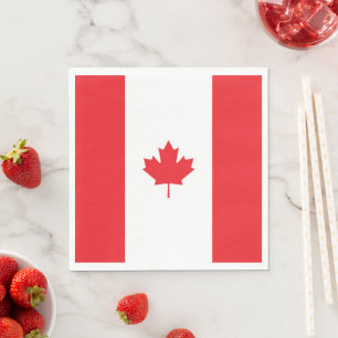 Kanada-Flagge Serviette