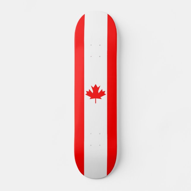 Kanada-Flagge - Skateboard (Vorderseite)