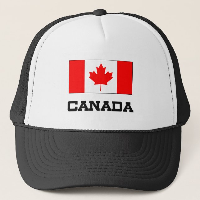 Kanada-Flagge Truckerkappe (Vorderseite)