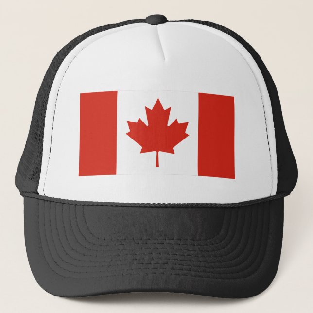 Kanada-Flagge Truckerkappe (Vorderseite)