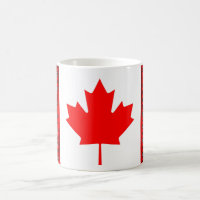 Kanada-Flagge + Ukrainische Querstich-Tasse