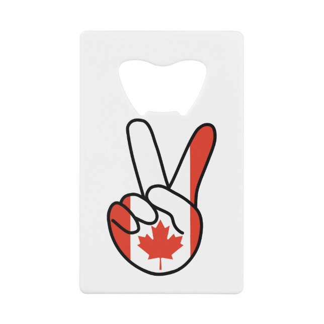 Kanada-Flagge / Unterzeichnung Geldbeutel Flaschenöffner (Vorderseite)
