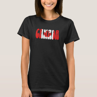 Kanada-Flagge Urlaubs-Souvenir Kanadisch Nordameri T-Shirt