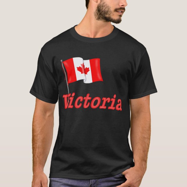 Kanada-Flagge - Victoria T-Shirt (Vorderseite)