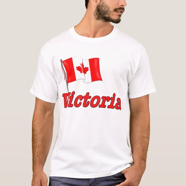 Kanada-Flagge - Victoria T-Shirt (Vorderseite)