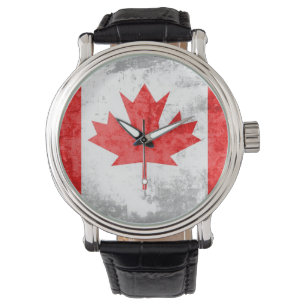Kanada - Flagge Vintag 2 Armbanduhr