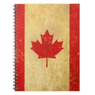 Kanada-Flagge Vintage-Design Notizbuch Notizblock