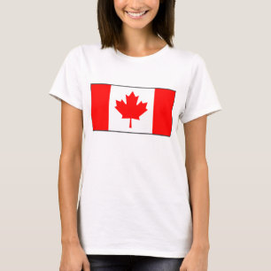 Kanada-Flagge x Karte T - Shirt