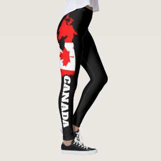 Kanada-Flagge Yoga-Leggings - Ahornblatt-Geschenk Leggings