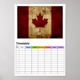 Kanada/Flagge/Zeitplan Poster