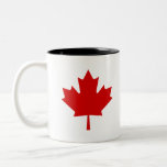 Kanada-Flagge Zweifarbige Tasse<br><div class="desc">Ahornbaumdesign</div>