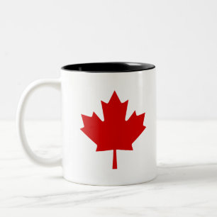 Kanada-Flagge Zweifarbige Tasse