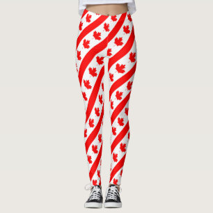 Kanada-Flaggen-Ahornblatt Leggings