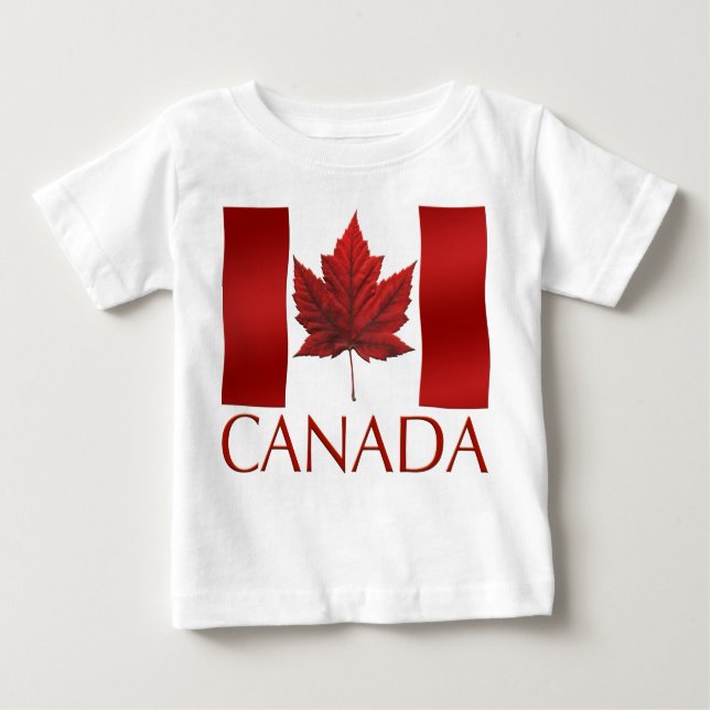 Kanada-Flaggen-Baby-T - Shirt-Kanada-Baby-T - Baby T-shirt (Vorderseite)