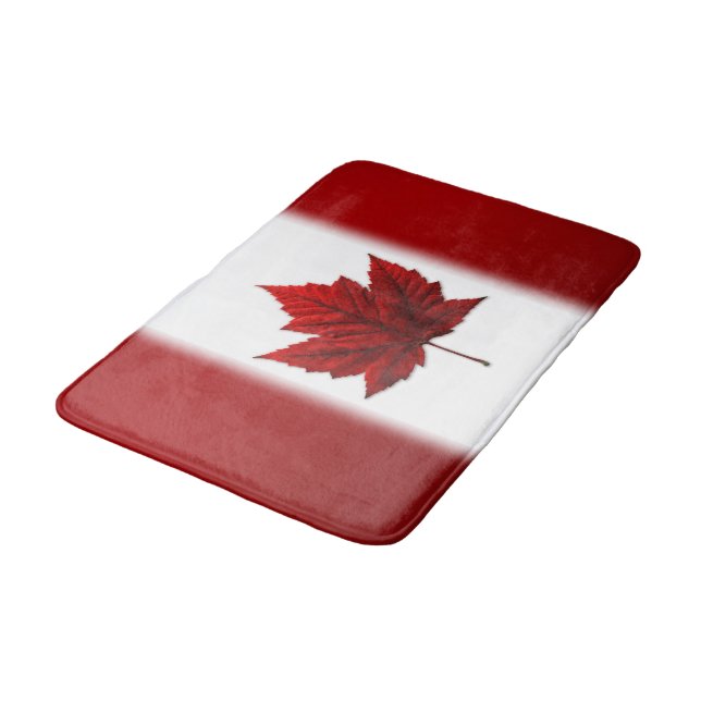 Kanada Flaggen Bath Mat Custom Canada Souvenir Dek Badematte (Schrägansicht)