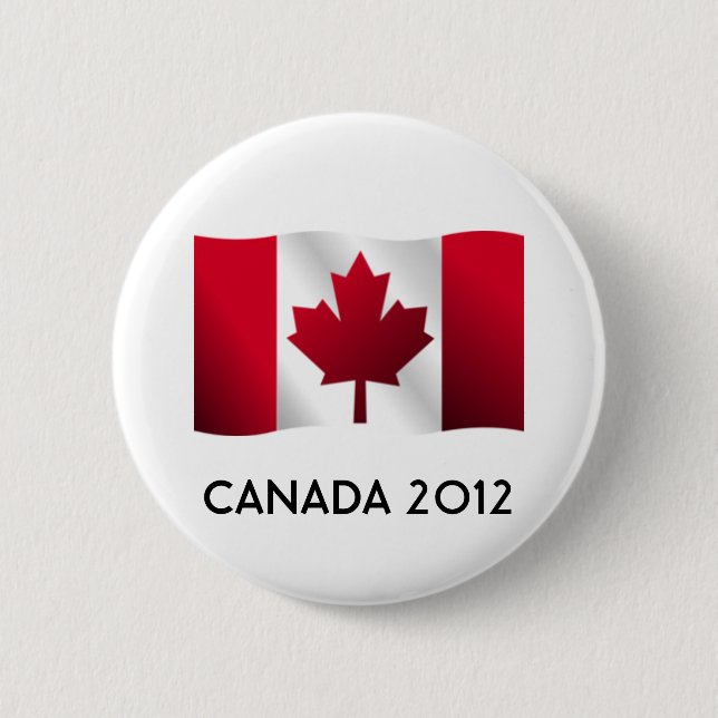 Kanada-Flaggen-Knopf 2012 Button (Vorderseite)