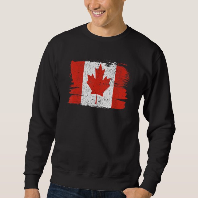 Kanada Flaggen Pride Friendship Pride Peace Vintag Sweatshirt (Vorderseite)