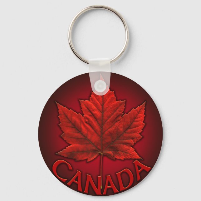 Kanada Flaggen Souvenir Key Chains & Canada Gesche Schlüsselanhänger (Vorderseite)