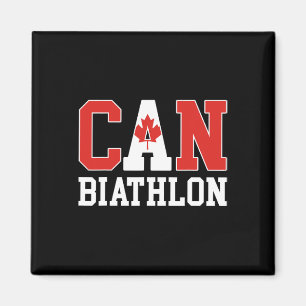 Kanada Flaggenbiathlonist - Canadian Can Biathlon Magnet
