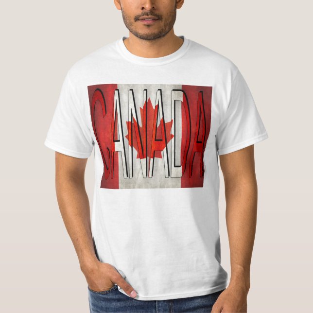 Kanada Flaggenflagge Phantastischer Ahornblätterle T-Shirt (Vorderseite)