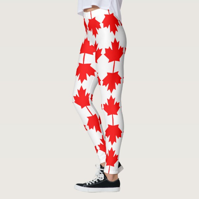 Kanada-Flaggenmuster Leggings (Links)