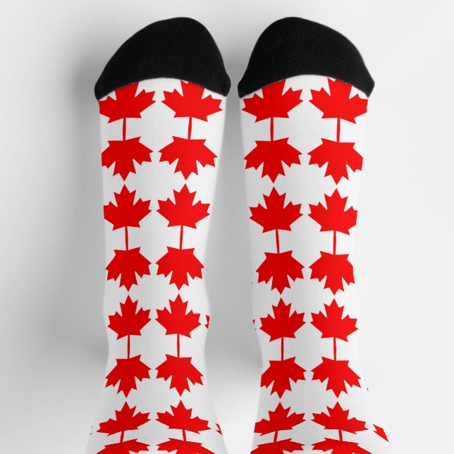 Kanada-Flaggenmuster Socken (Oben)
