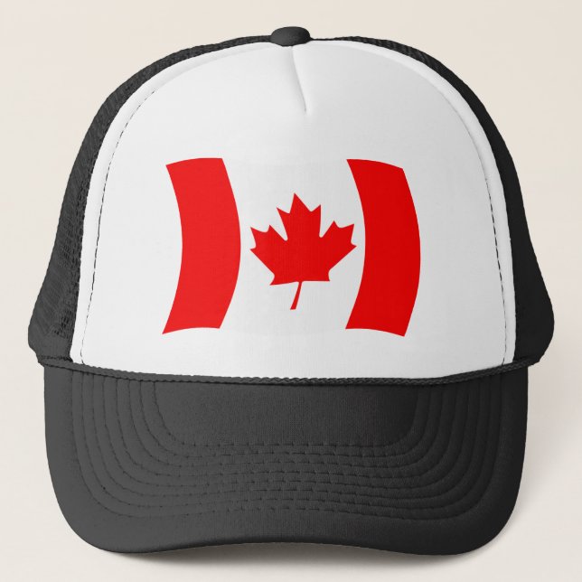 Kanada Flaggenmütze Truckerkappe (Vorderseite)