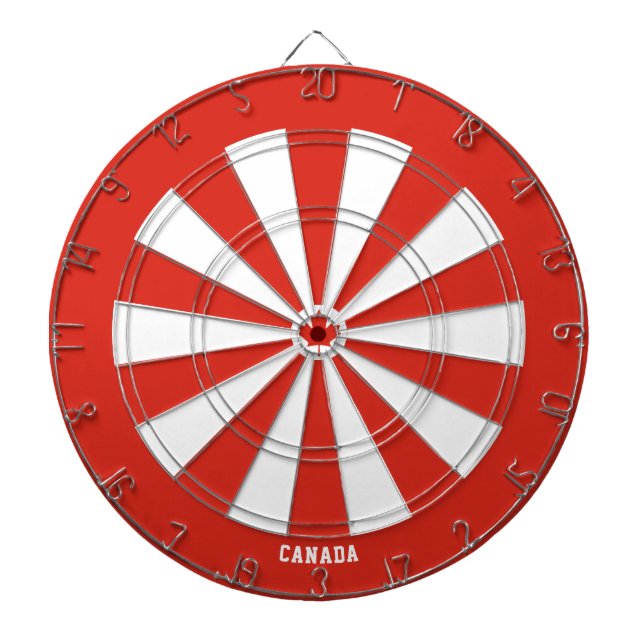 Kanada Flaggenpatrons Bullseye Dartscheibe (vorne)