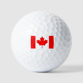 Kanada Flaggenrotes Ahornblatt Golfball