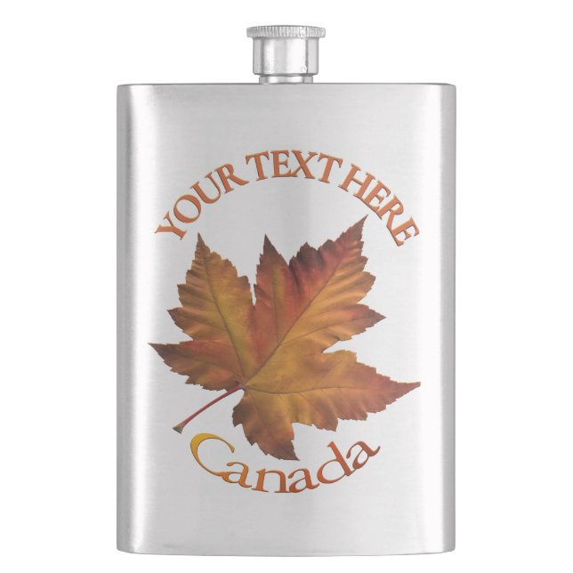 Kanada Flasche Custom Canada Maple Leaf Drink Flas Flachmann (Vorderseite)