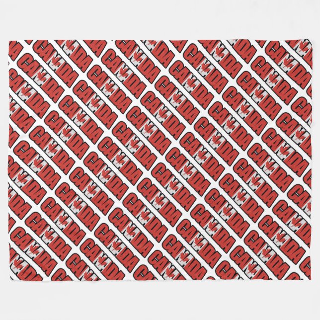 Kanada Fleecedecke (Vorderseite (Horizontal))